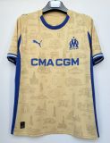 2025-26 Mens Marseille Special Edition yellow 1:1 soccer jersey
