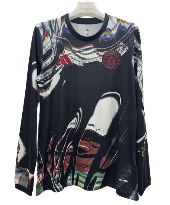2025-26 Mens Manchester United Special Edition black Long Sleeve soccer Jersey