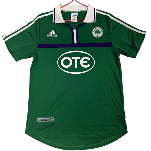 2000-2001 Panathinaikos Home Retro Soccer Jersey