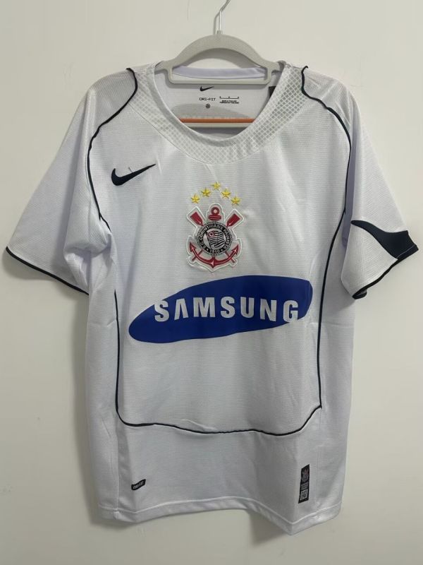 2006 Mens Corinthians Home Retro Soccer Jersey
