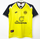 1995-96 Retro Mens Borussia Dortmund yellow Home soccer Jersey