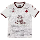 2025-26 Mens Metz away white Fans Soccer Jersey