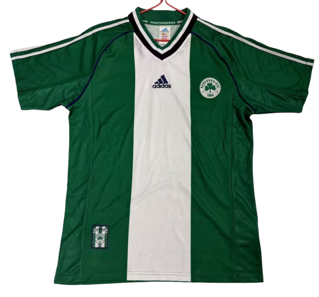 1998-99 Panathinaikos Home Retro Soccer Jersey