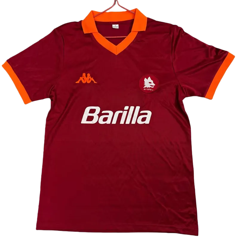 1985-1986 Roma Home Retro Soccer Jersey
