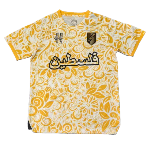2025-26 Mens Palestine（Palestina） Special Edition yellow soccer jersey