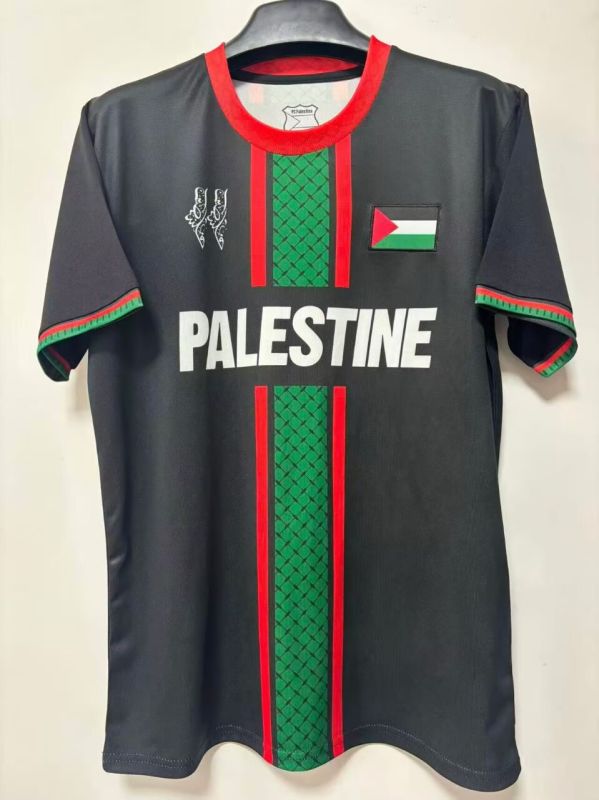 2025-26 Mens Palestine（Palestina） Special Edition black soccer jersey