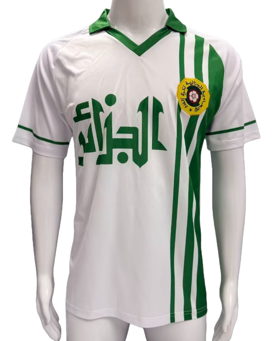 1986 Mens Algeria Retro home soccer Jersey