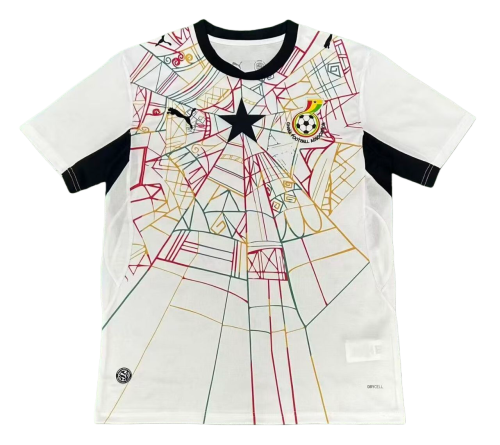 2026-27 Mens Ghana white home soccer jersey