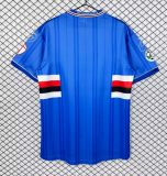 2001-02 Mens   Sampdoria home Retro soccer Jersey