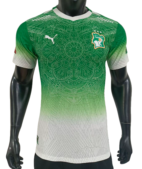 2026-27 Mens Ivory green white Player version soccer Jersey