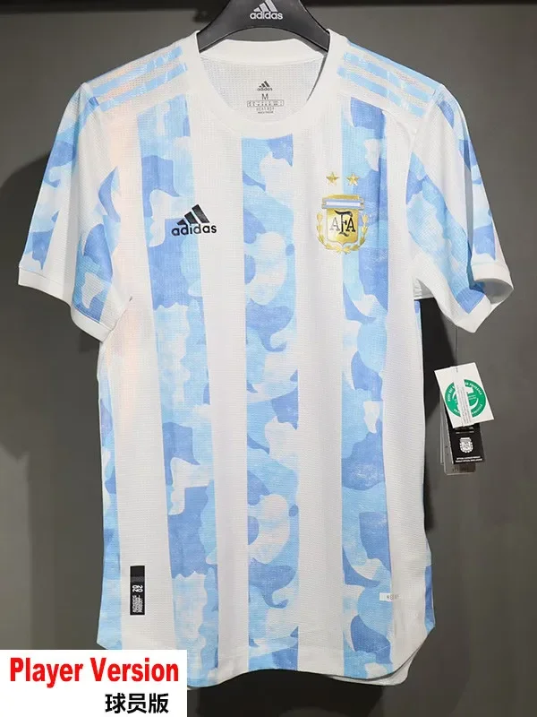 2020-2021 Argentina Home Player Version  Retro Soccer Jersey