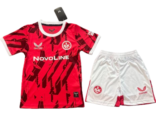 2025-26 Kids Kaiserslautern home red soccer jersey
