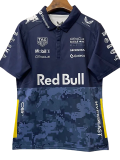 2025 Red Bull Royal blue Polo Racing Suit