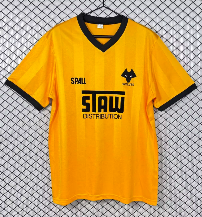 1986-88 Mens Wolves home Retro Soccer Jersey