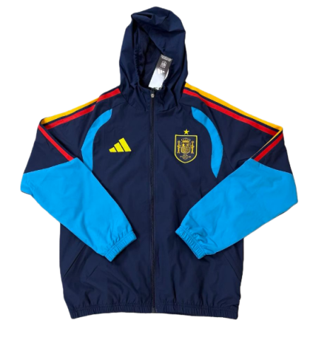 2026 Spain royal blue hoody Windbreaker