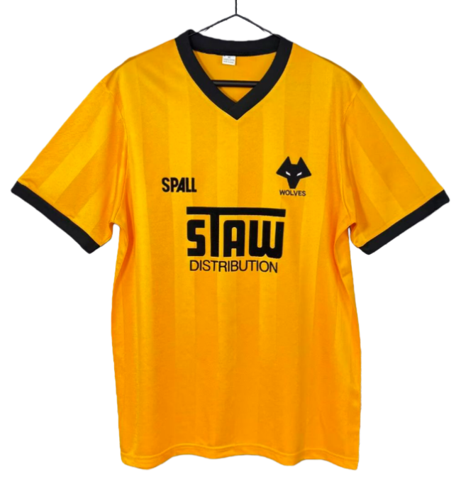 1986-88 Mens Wolves home Retro Soccer Jersey