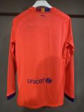 2014-15 Mens Barcelona Retro away Long sleeve soccer Jersey