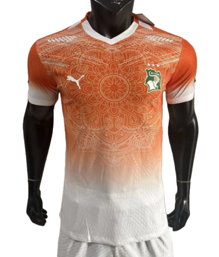2026-27 Mens Ivory Orange White Player version soccer Jersey