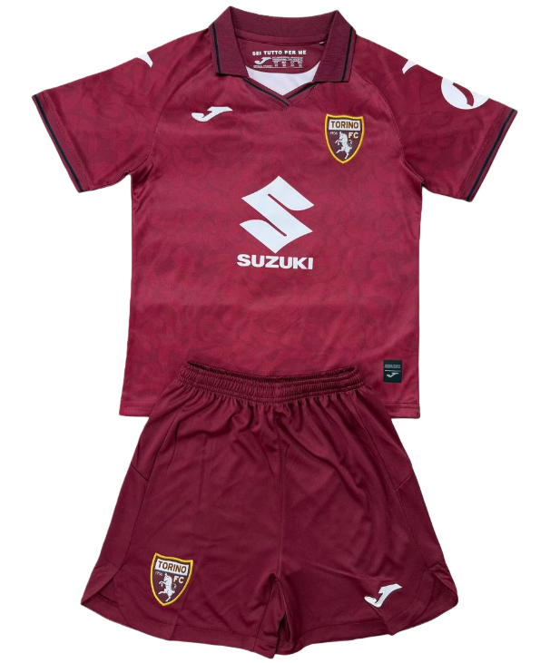 2025-26 Kids Torino home red Soccer Jersey