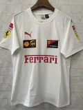 25-26 F1 Ferrari White Casual T-Shirts Racing Suit (圆领)