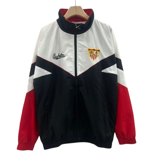 1992-93 Mens Sevilla white black Red Windbreaker