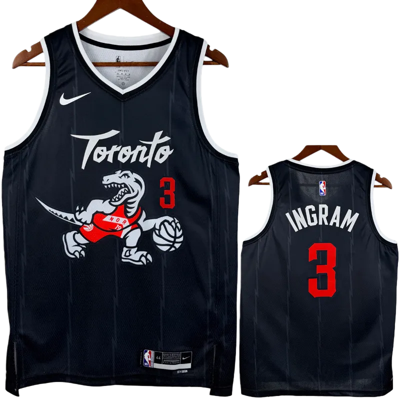 25-26 Raptors INGRAM #3 Black City Edition Top Quality Hot Pressing NBA Jersey