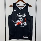 25-26 Raptors INGRAM #3 Black City Edition Top Quality Hot Pressing NBA Jersey