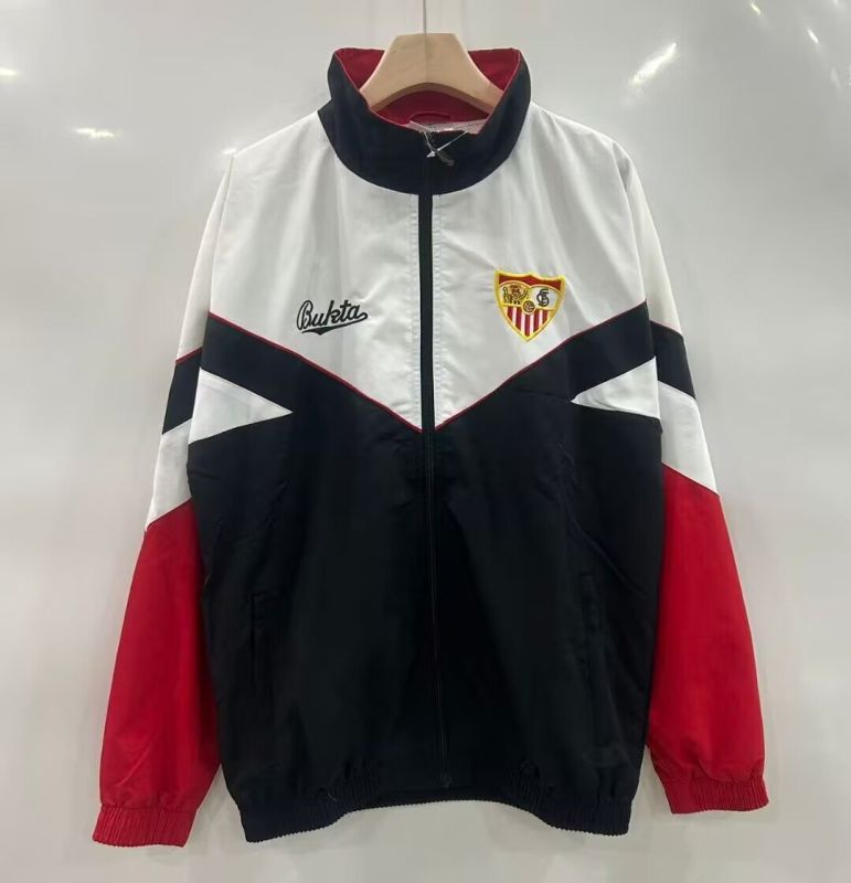 1992-93 Mens Sevilla white black Red Windbreaker