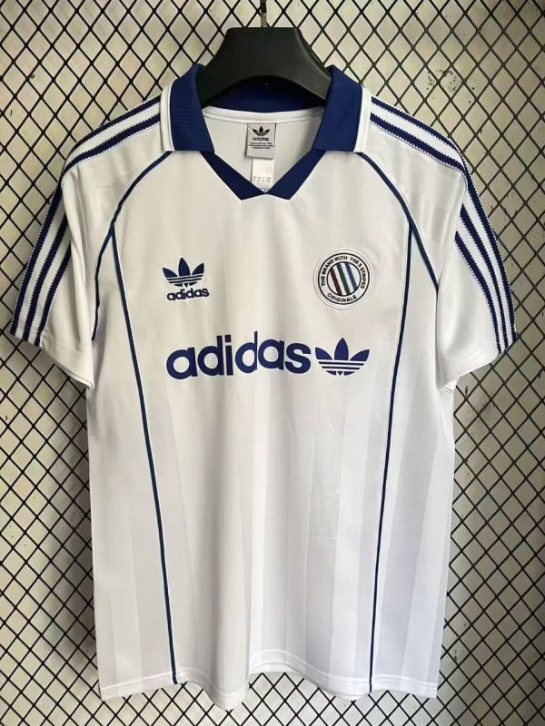 2025-26 Mens Ad Three Stripes Classic Edition white Polo soccer jersey