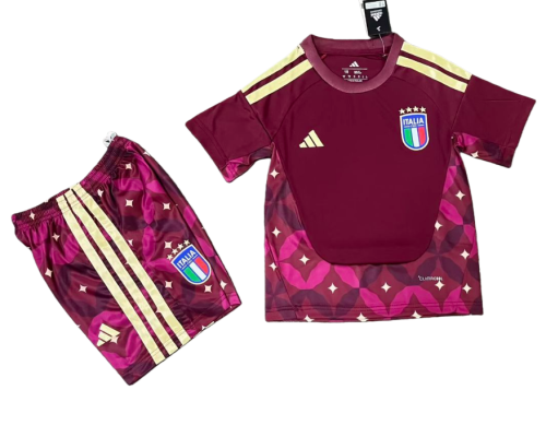 2026-27 Kids Italy goalkeeper red Soccer Jersey