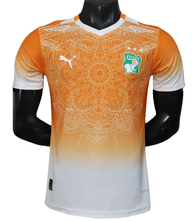 2026-27  Mens Ivory Coast Special Edition orange Player version soccer Jersey