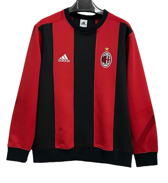 2025-26 Mens  AC Milan red black Hoodie (无帽卫衣)