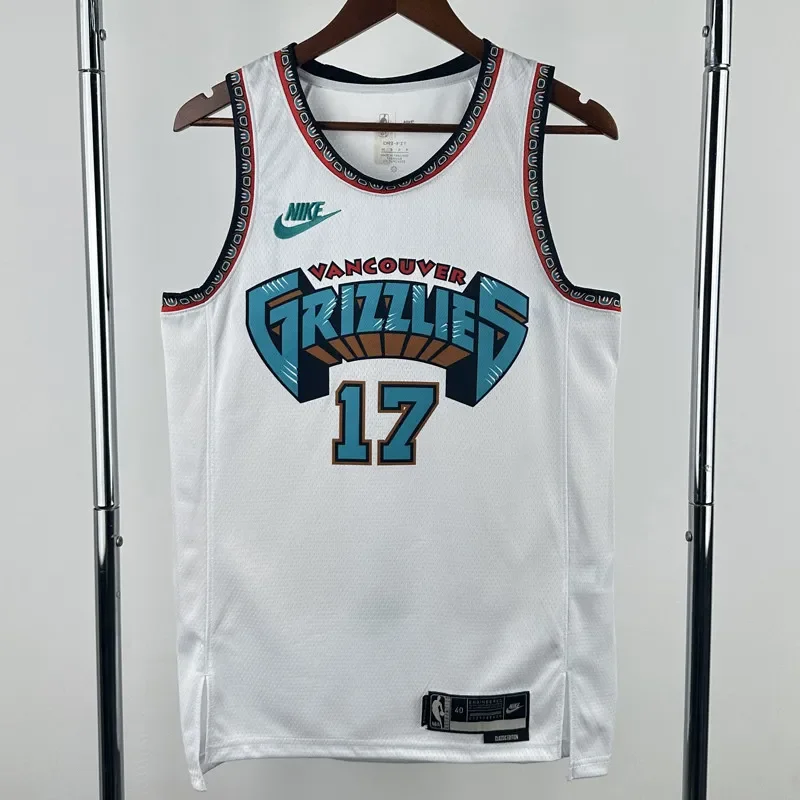 24-25 Grizzlies KAWAMURA #17 White Retro Top Quality Hot Pressing NBA Jersey
