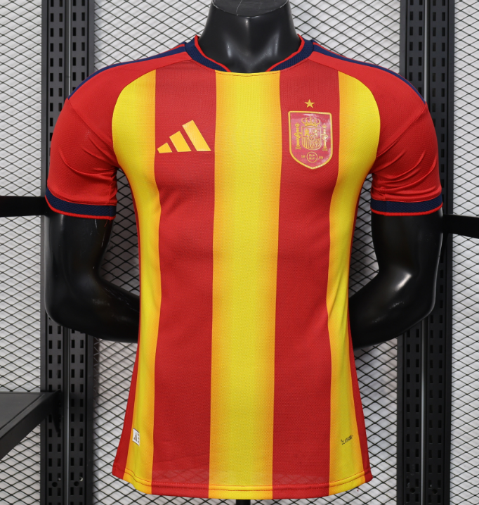 2026-27 Mens Spain Special Edition red-yellow  Player version soccer Jersey