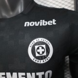 2025-26 Mens Cruz Azul Third away black Player version soccer Jersey