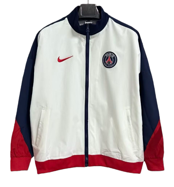2025-26 Mens PSG Paris white red Blue windbreaker