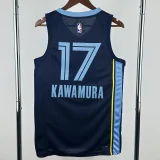 22-23 Grizzlies KAWAMURA #17 Royal blue Top Quality Hot Pressing NBA Jersey