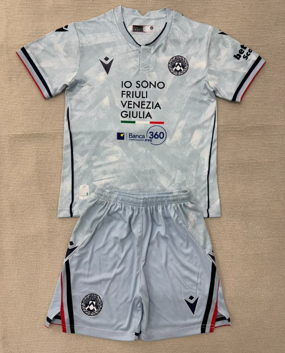 2025-26 Kids Udinese away Soccer Jersey