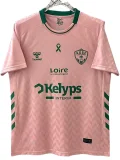 2025-26 Mens Saint Etienne Pink Special Edition Fans Soccer Jersey