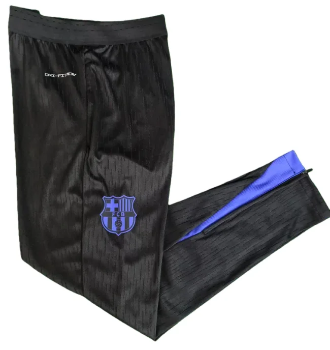 2026-27 Barcelona Black Training Long Pants (Have Pocket)