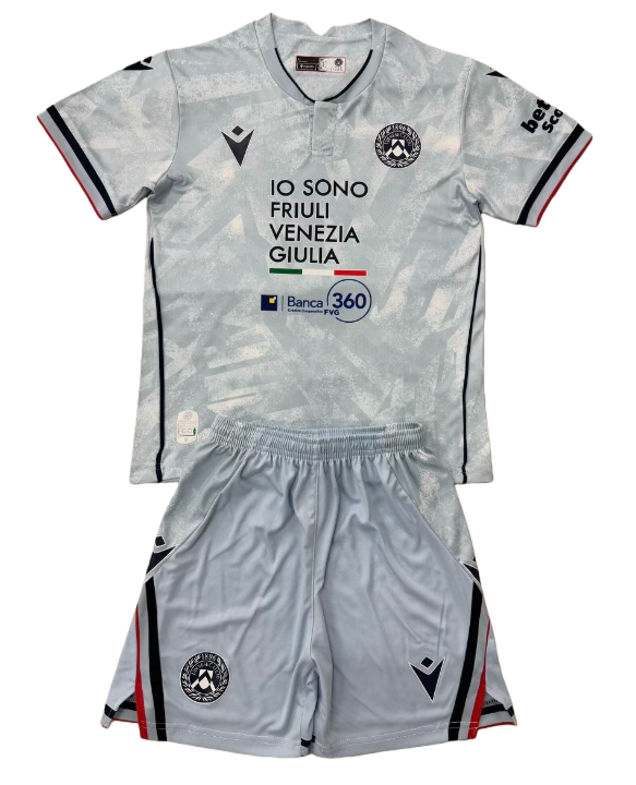 2025-26 Kids Udinese away Soccer Jersey