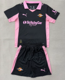 2025-26 Kids Palermo F.C. away black soccer jersey