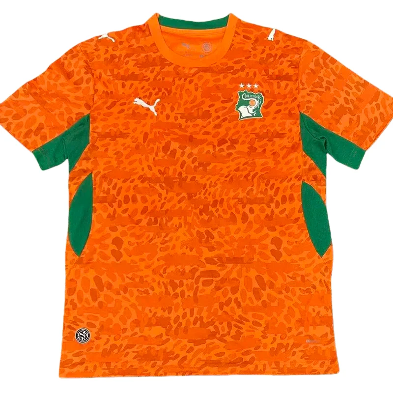 2026-27  Mens Ivory Coast  home Orange  soccer Jersey