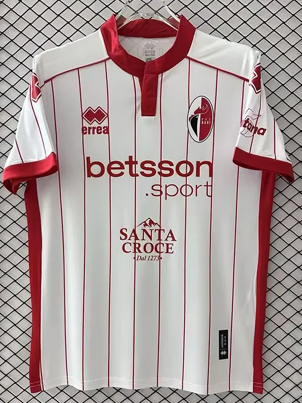 2025-26 Mens Bari home white Fans Soccer Jersey