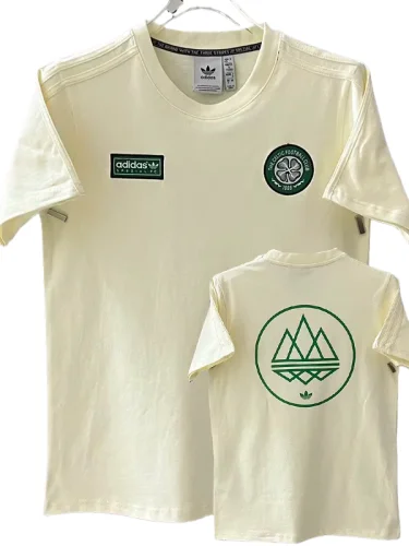 2025-26 Mens Celtic Beige Casual T-Shirt