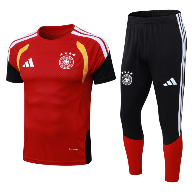 2025-26 Mens Germany  red black Tracksuit  D2603