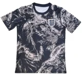 2025-26 Mens England Black Grey Soccer Jersey