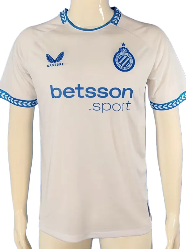 2025-26 Mens  Club Brugge KV  away white Fans Soccer Jersey
