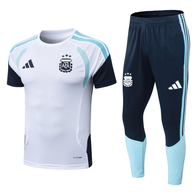 2025-26 Mens Argentina white Tracksuit D2603