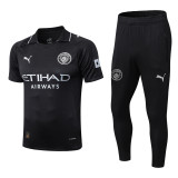 2025-26 Mens Manchester City  away black Tracksuit